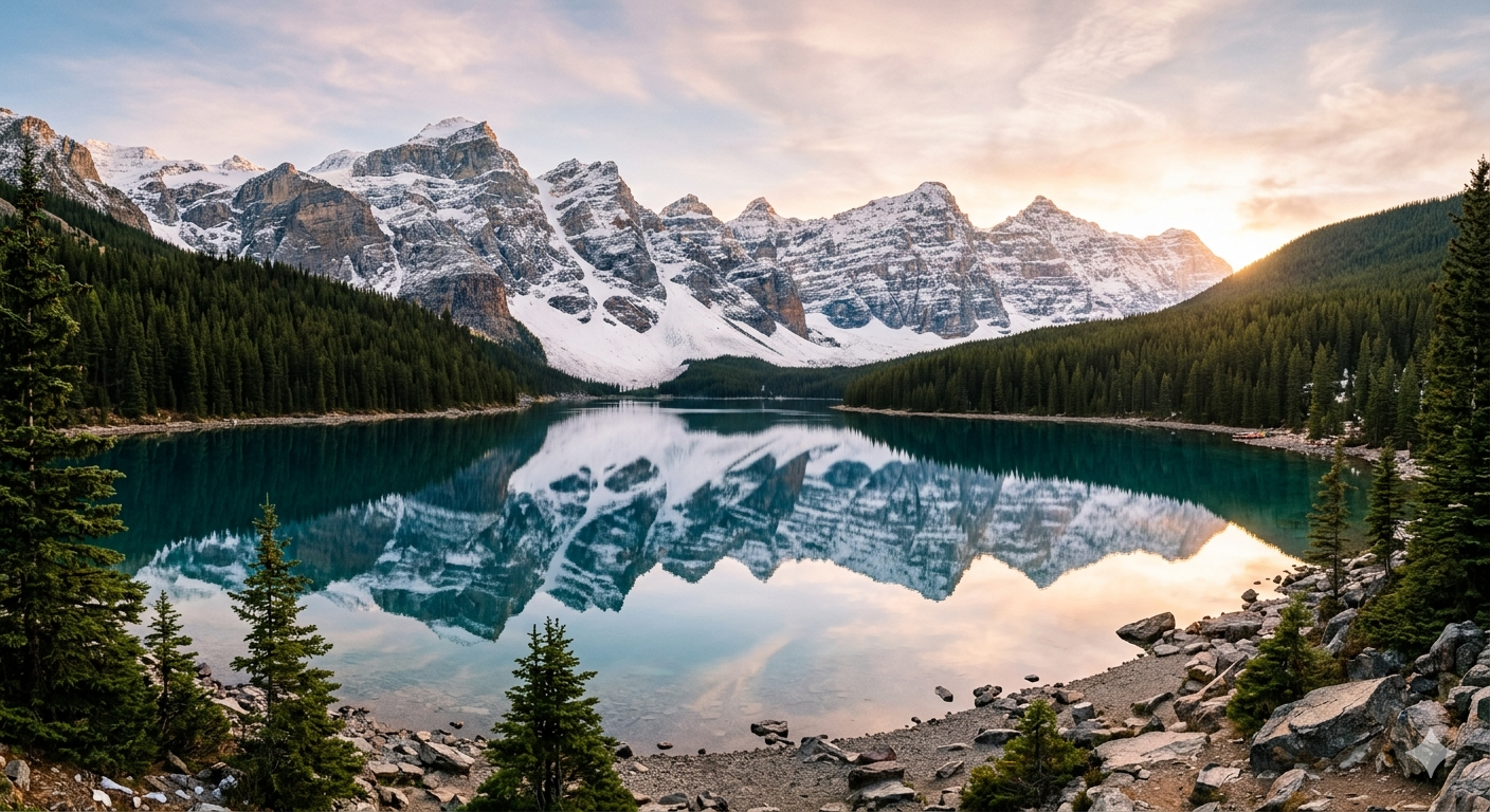 Morning Mist in the Valley - Nature Photography (High-Res JPG)